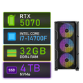 Genesis RTX 5070 Gaming PC (Most Storage) – 4TB SSD, i7-14700F, 32GB RAM, Windows 11 Pro