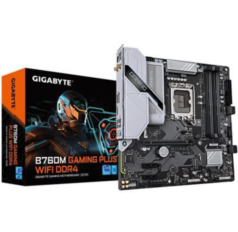 Gigabyte B760M GAMING PLUS WIFI DDR4 Intel 1700 Socket Motherboard