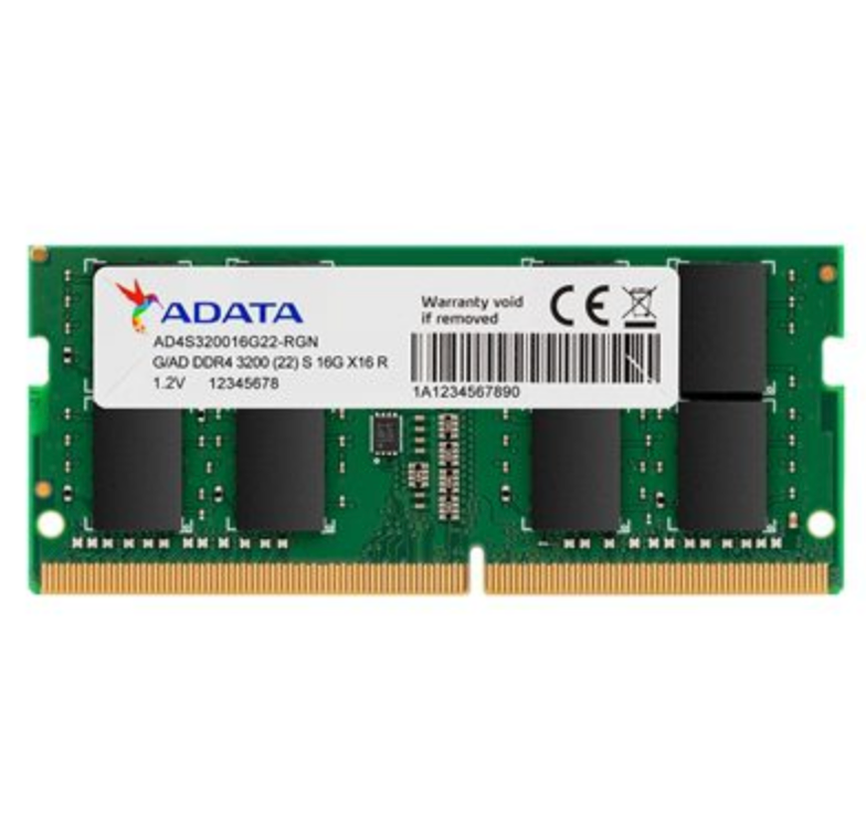 Adata Premier AD4S320016G22-SGN 16GB SODIMM System Memory DDR4, 3200MHz, 1 x 16GB