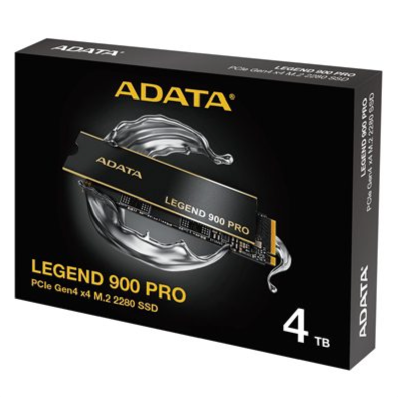 Adata Legend (SLEG-900P-4TCS) 900 PRO PCIe Gen4 x4 M.2 2280 Solid State Drive,R/W speed up to 7,400/6,500 MB/s