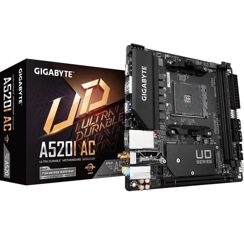 Gigabyte A520I AC Ultra Durable AMD AM4 Socket Motherboard