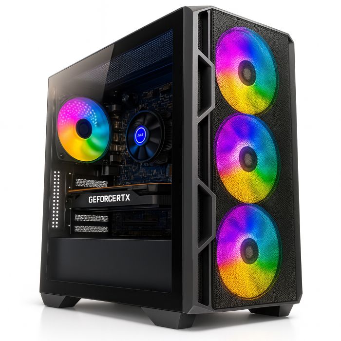 Genesis RTX 5070 Gaming PC (Most Storage) – 4TB SSD, i7-14700F, 32GB RAM, Windows 11 Pro